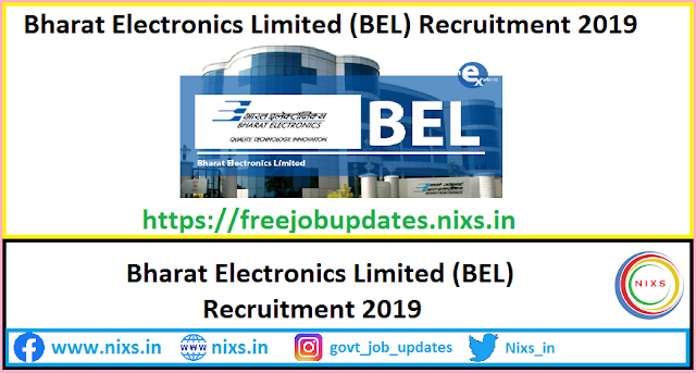 Bharat Electronics Limited (BEL) Recruitment 2019