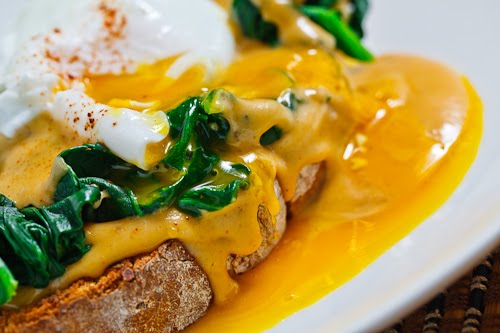 Buck Rarebit (Welsh Rarebit with Spinach and a Poached Egg)