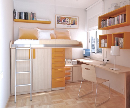 home design interior decor home furniture architecture Colorful Teen Bedroom Design Ideas 610x407