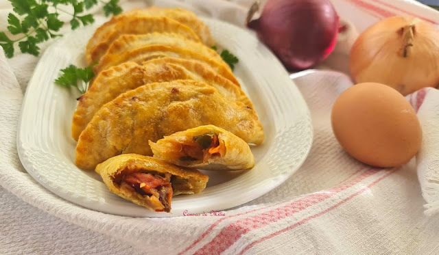 Empanadillas de bacalao con pasas en  Airfryer