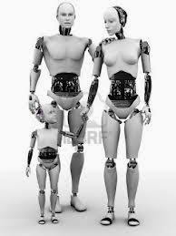 Picture of a robot family