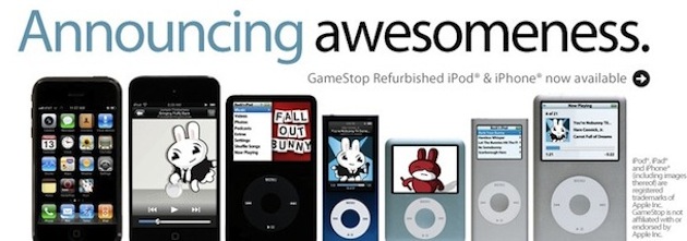 GameStop is now selling refurbished iPod, iPod Touch and iPhones at