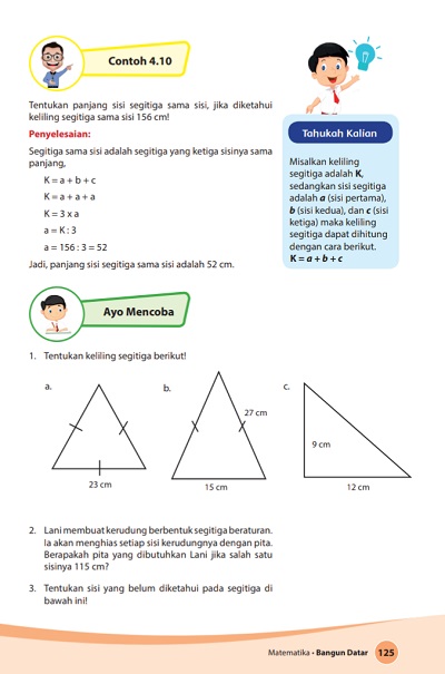 Kunci Jawaban Buku Senang Belajar Matematika Kelas 4 Kurikulum 2013 Revisi 2018 Halaman 125 126