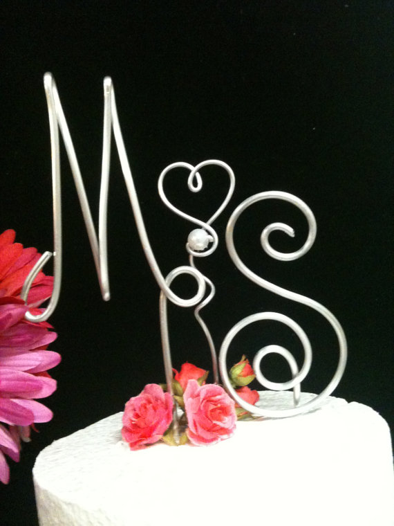 Wire Wedding Cake Topper