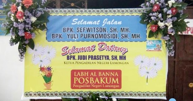 Bunga Papan Ucapan Selamat Ke Pengadilan Negeri Lamongan 