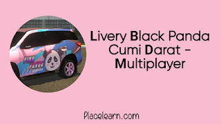 Livery Black Panda Cumi Darat - Multiplayer