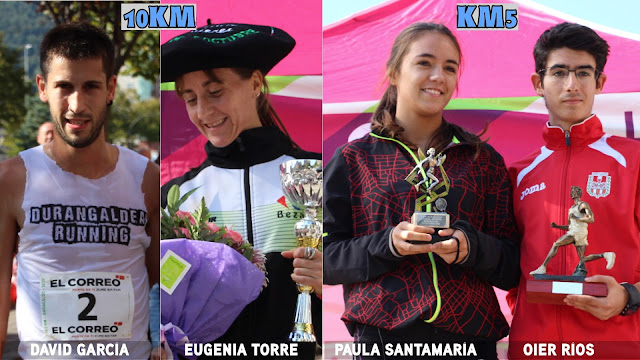 Ganadores de la carrera popular de 10 y 5 kilómetros de Barakaldo edición año 2016