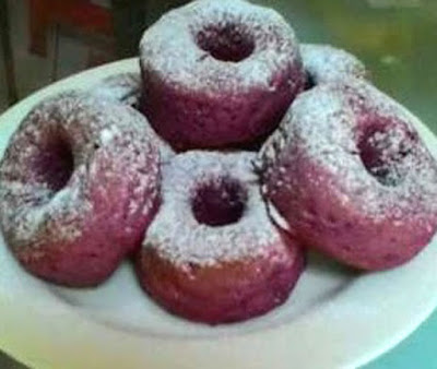 CARA MEMBUAT DONAT UBI UNGU SEDERHANA EMPUK  Resep 