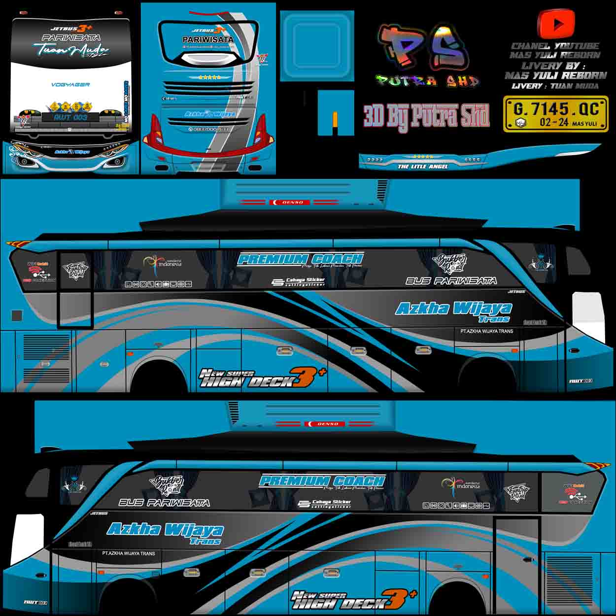 livery bussid azkha wijaya tuan muda