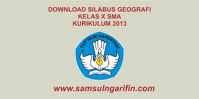 silabus geografi kelas x sma/smk/ma