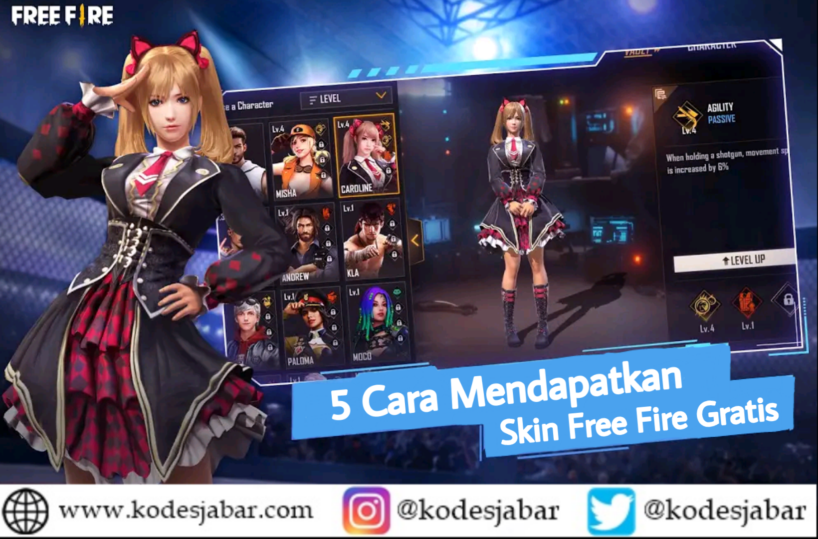 5 Cara Mendapatkan Skin Free Fire Gratis