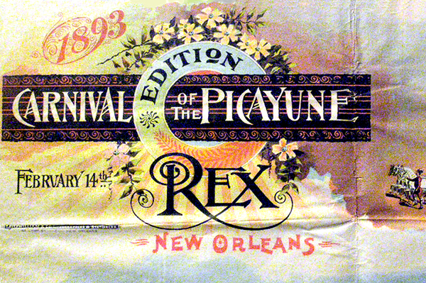 Billboard for Carnival of the Picayune, Edition Rex, 1893