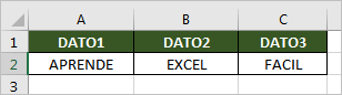 Cómo CONCATENAR en Excel varias celdas