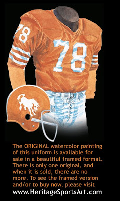 Denver Broncos 1963 uniform