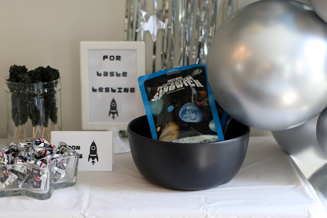 Food for an outer space birthday party