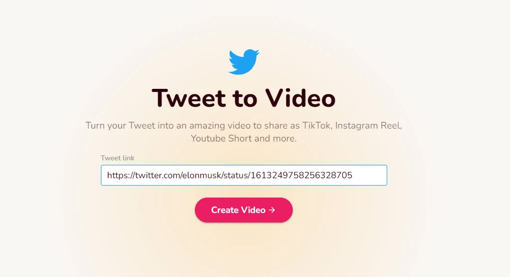 tweet-to-video | Convert any tweet from Twitter to a short video easily