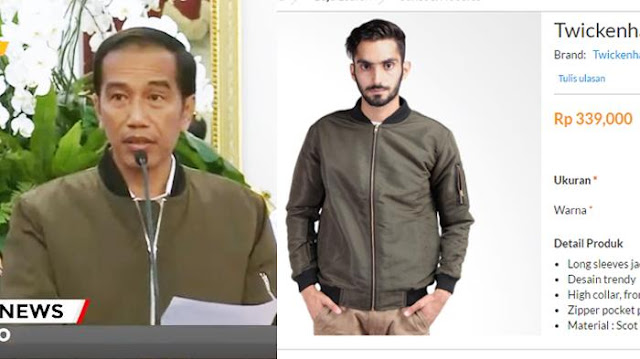 Jaket Bomber Jokowi Jadi Buruan Netizen, Ingin Tahu Harganya? Ini Dia