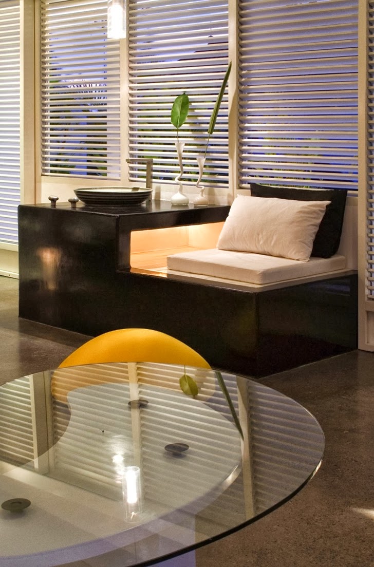 Furniture in Exotic contemporary style house in Bali