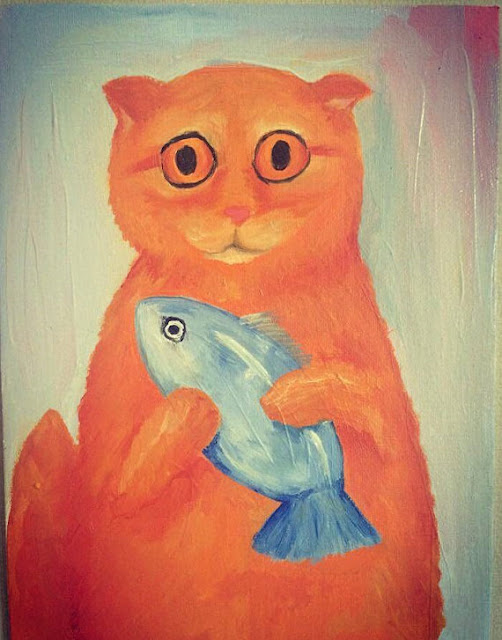 original cat painting