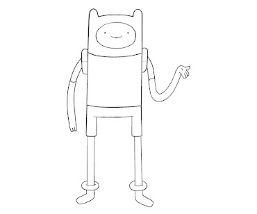 #13 Finn Coloring Page