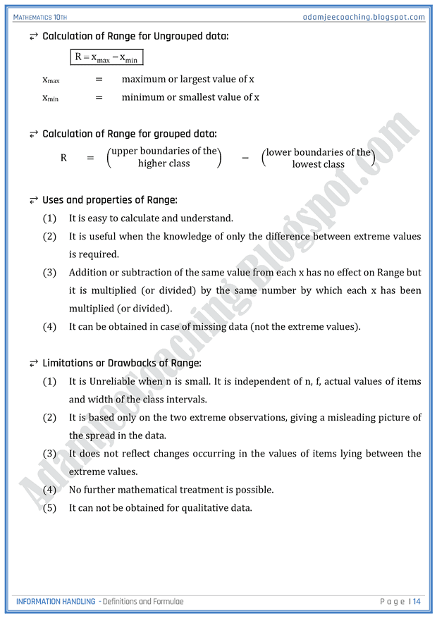 information-handling-definitions-and-formulae-mathematics-10th