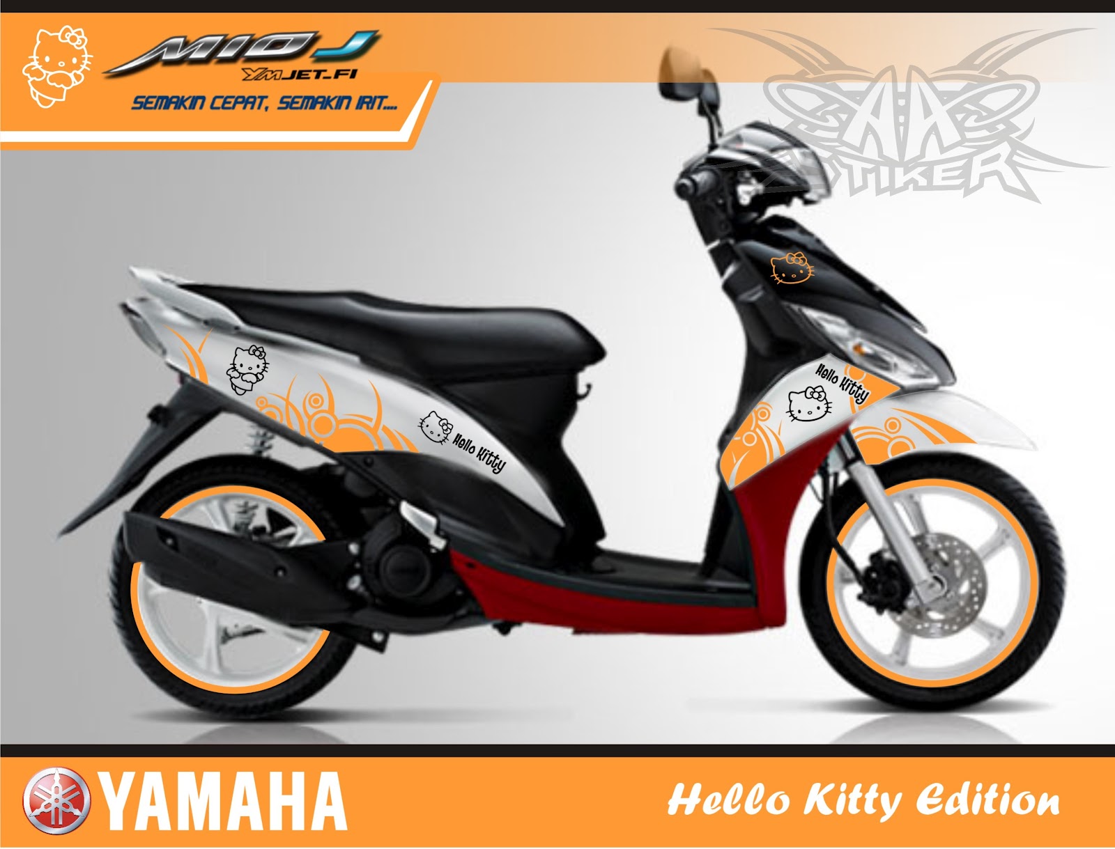 AA STIKER Mio J Hello Kitty Edition