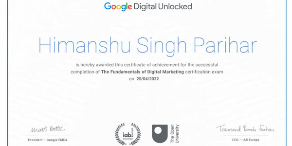 Google Digital Marketing Course With Certificate for Free