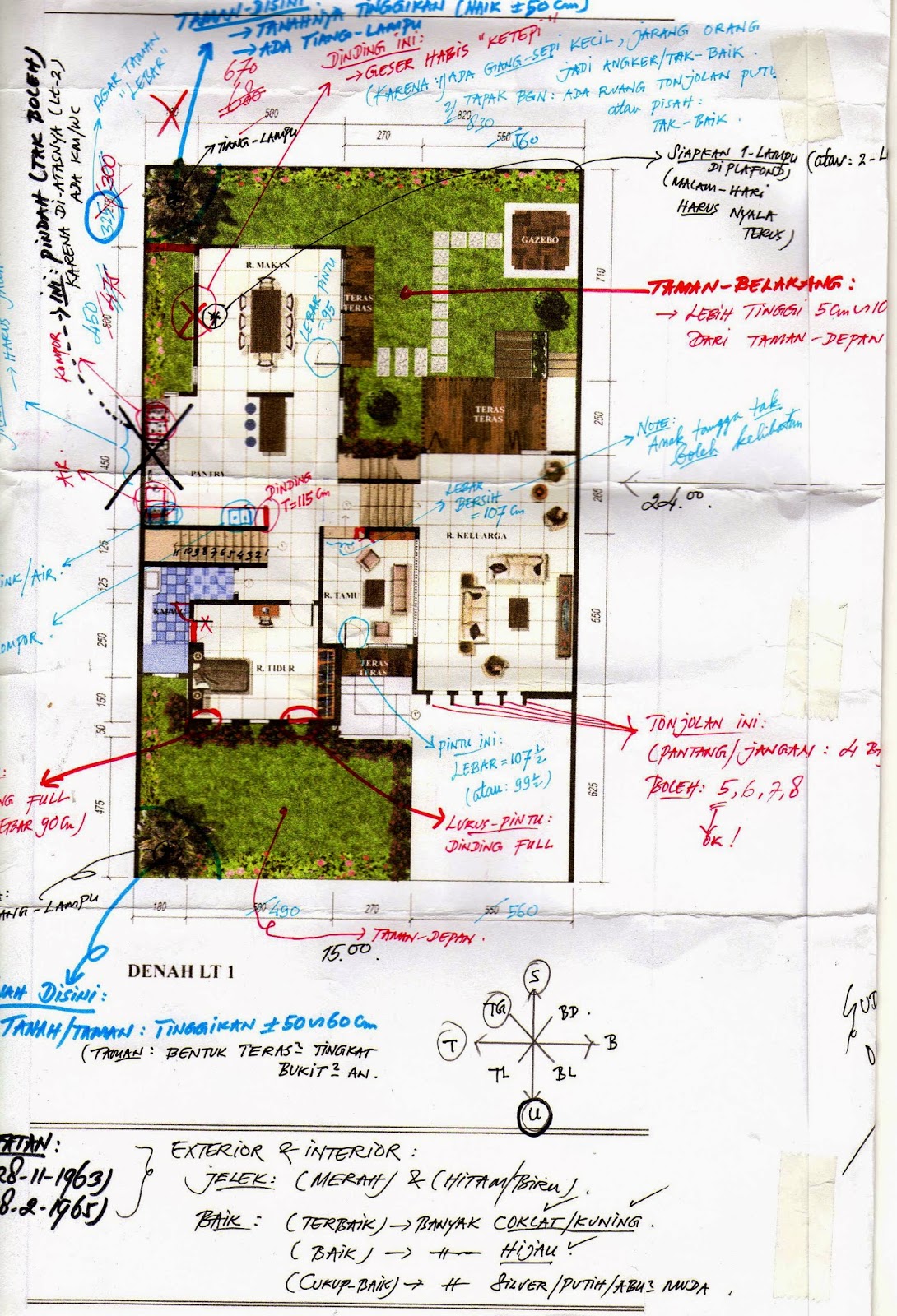 Desain Rumah  2 Lantai Menurut  Fengshui  Arsihome