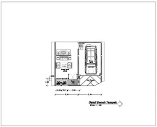 Design fasad minimalis ibu watini