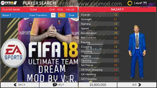 FTS Mod FIFA18 Ultimate Dream by VR Android