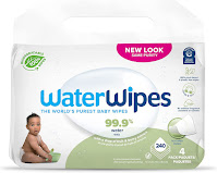WaterWipes Biodegradable Textured Clean, Toddler & Baby Wipes, 99.9% Water Based Wipes, Unscented & Hypoallergenic for Sensitive Skin, 240 Count (4 packs), Packaging May Vary