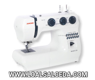 Maquina de coser Janome Black 22s en la que puedes coser cuero y piel