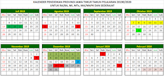 Kalender Pendidikan RA/Madrasah 2019/2020 Dirjen Pendis