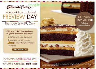 Free Printable Cheesecake Factory Coupons