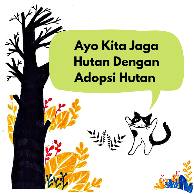 ilustrasi  adopsi hutan