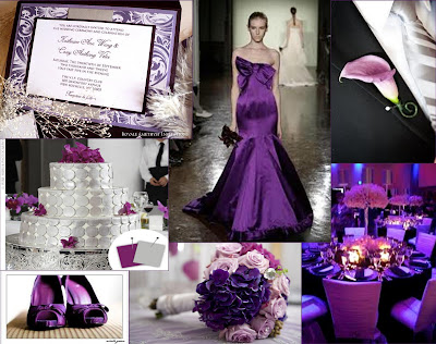 Platinum Purple Passion A Purple and Silver Wedding