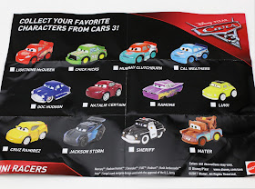 cars 3 mattel mini racers blind bags guide checklist