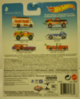 Back of General Mills Cereal Hot Wheels