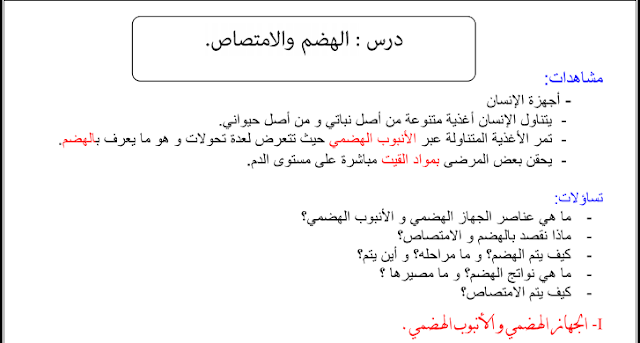 تحميل جميع دروس علوم الحياة والارض للدورالاولى + فروض محروسة مع التصحيح للسنة الثالثة اعدادي