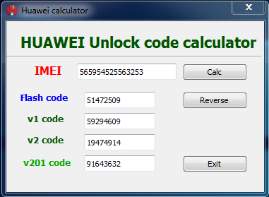 Huawei Code Calculator V201 Peatix