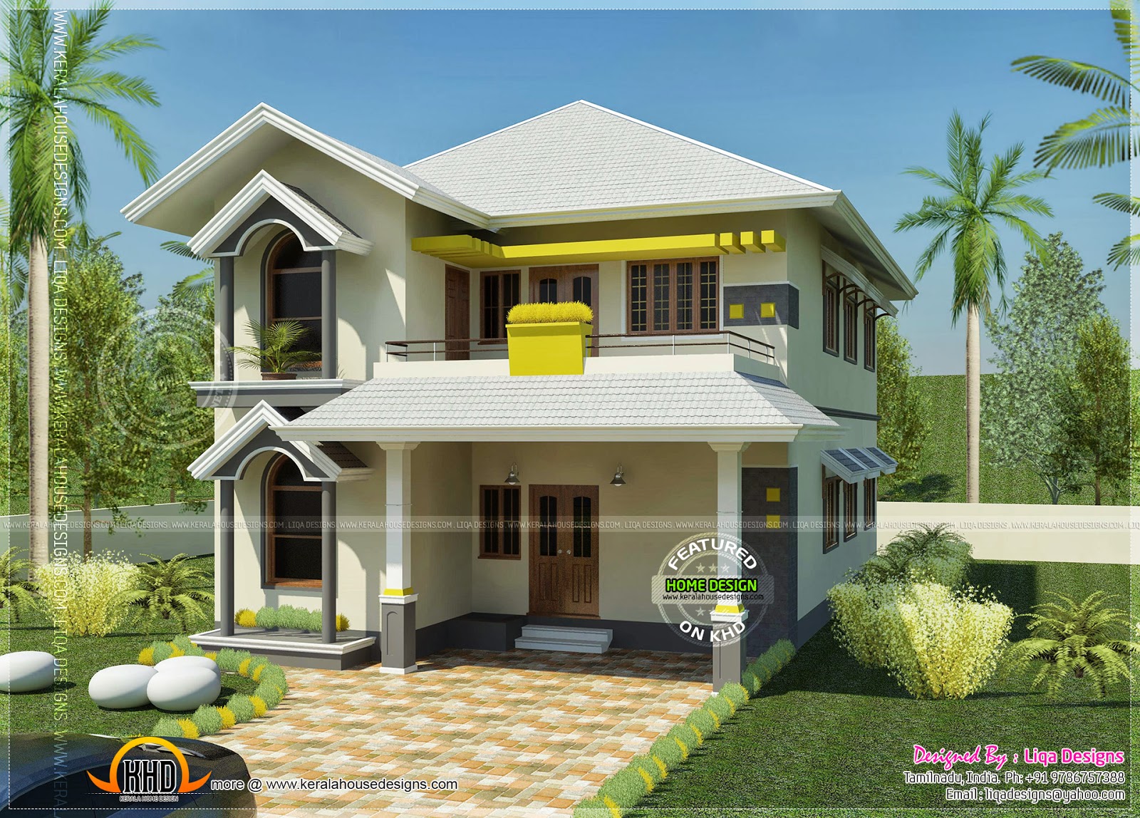  House  South Indian  style  in 2378 square feet Kerala home  design  and floor plans  8000 houses 