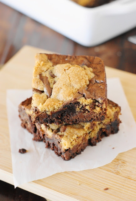 Chocolate Chip Cookie Dough Brownies Image  Chocolate Chip Cookie Dough Brownies - in addition to the slap-up ganache debate