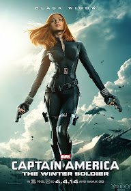 Captain America: The Winter Soldier Teaser Character Movie Poster Set - Scarlett Johansson as Black Widow