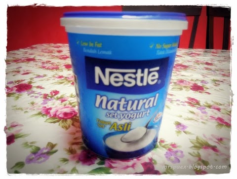 Cheesy Biskut Bersama Natural Nestle Yogurt