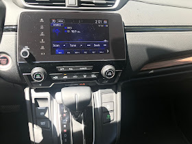 Infotainment, HVAC and shifter in 2020 Honda CR-V Touring