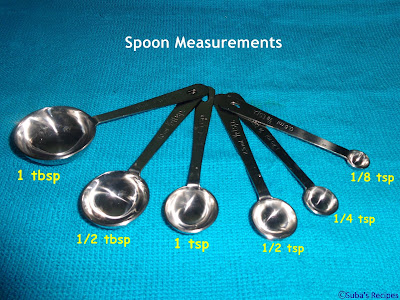 Spoon Measurements