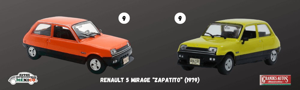 autos imprescindibles de mexico 1:43, Renault 5 Mirage "Zapatito" 1979 1:43