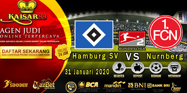 Prediksi Bola Terpercaya Liga German 2 Hamburg SV vs Nurnberg 31 Januari 2020