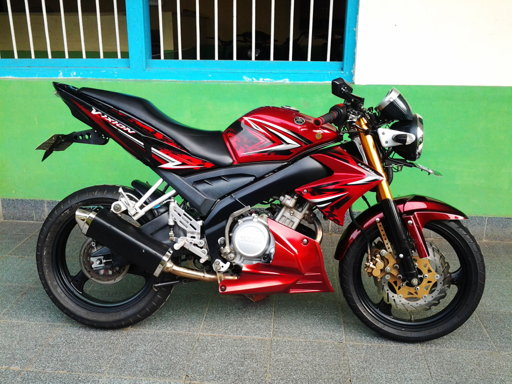 Motor Drag Ninja Gambar Modifikasi  Motor Yamaha Vixion  