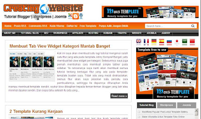 Template Creating Website Maskolis